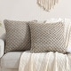 preview thumbnail 83 of 92, Boho Living Jada Braided Cotton/Jute Throw Pillows Grey - 18x18 Set of 2