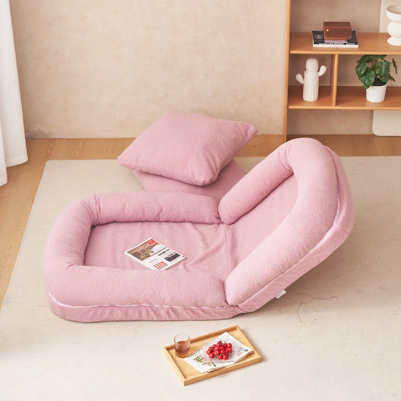 18-Position Adjustable Folding Sofa Bed for Sitting and Sleeping