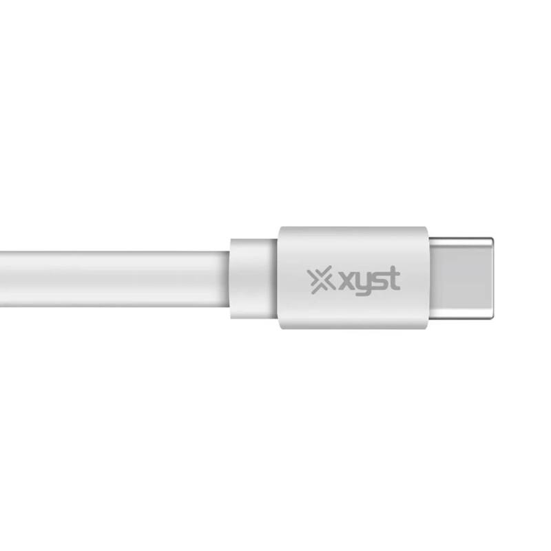 Xyst Flat USB-C to USB-C Charge and Sync Cable 4Ft