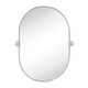 preview thumbnail 19 of 24, TEHOME Elysian Farmhouse Oval Pivot Metal Wall Mirror - 20'' x 30''