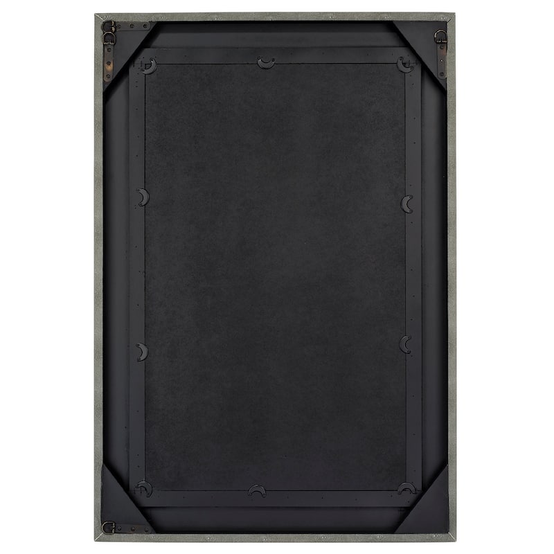 Alden Décor Esme Shagreen Rectangle Mirror, Grey