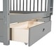 preview thumbnail 44 of 47, Full-Over-Full Bunk Bed with Ladders and Two Storage Drawers
