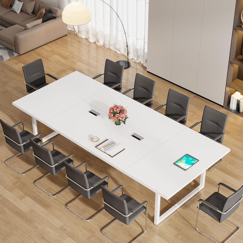 8FT Conference Table, Large Meeting Table for 10 People