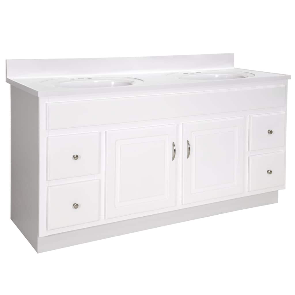 Design House 586438 Concord 60" Free Standing Double Basin Vanity Set