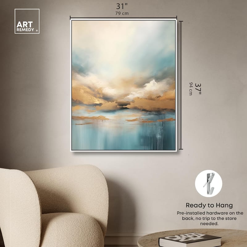 Cloudscape in Gold I Canvas by Art Remedy