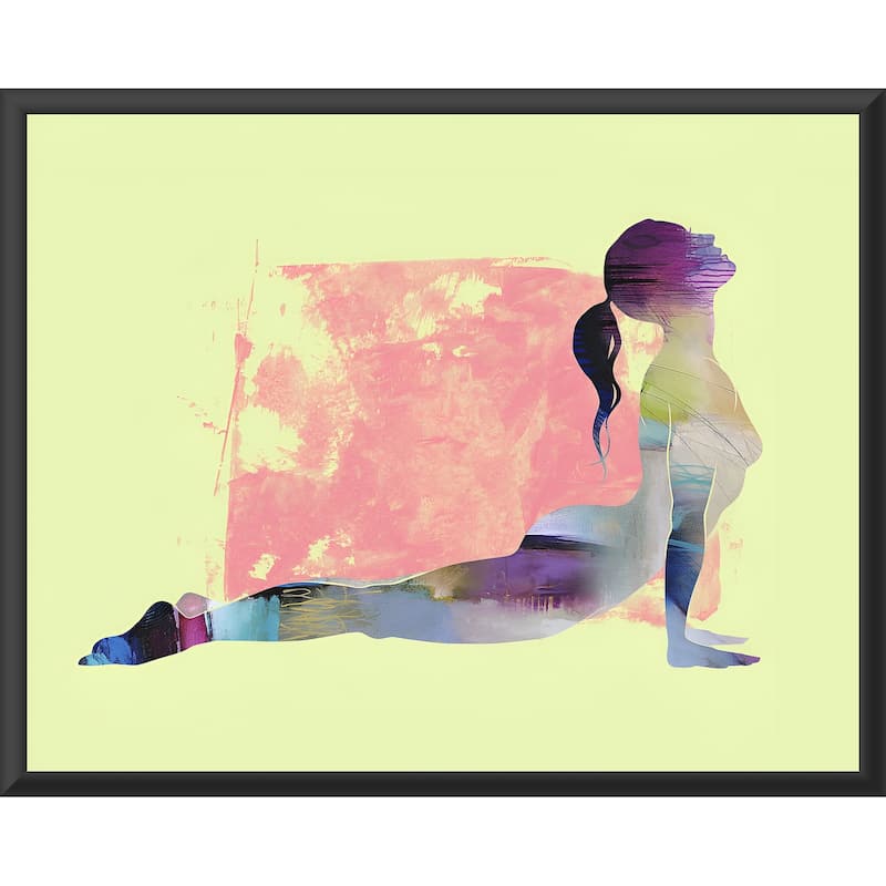 Upward Facing Dog Sun by Tim Parker Framed Art Poster - 24 x 19.2 Inch