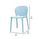preview thumbnail 6 of 4, Gyna 14 Inch Kids Side Chair, Dotted Backrest, Armless, Set of 4, Blue