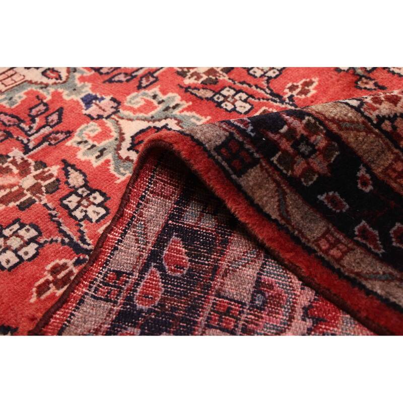 ECARPETGALLERY Hand-knotted Andelz Red Wool Rug - 2'8 x 8'6