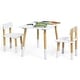 preview thumbnail 9 of 9, Costway Kids Wooden Table & 2 Chairs Set Children Play Activity Table - See details