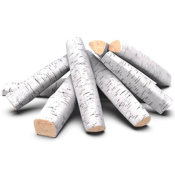 Shop Regal Flame 8pc Set Ceramic Wood Medium Gas Fireplace Logs
