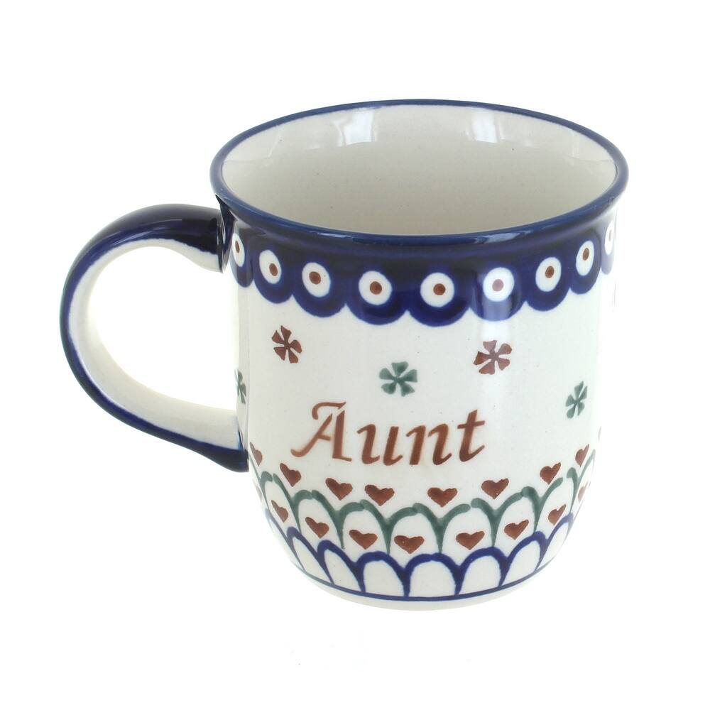 Blue Rose Polish Pottery 1105 Family Mug