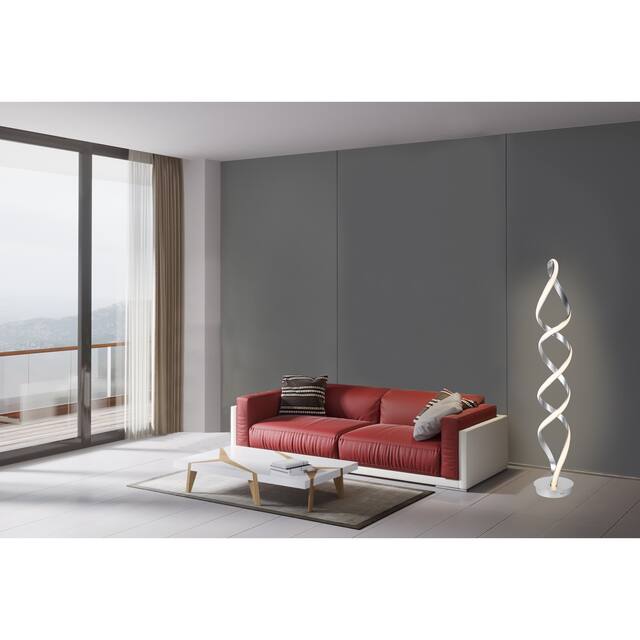 Infinito 78W Unique Modern LED Floor Lamp, Anodize Aluminum - 63.00