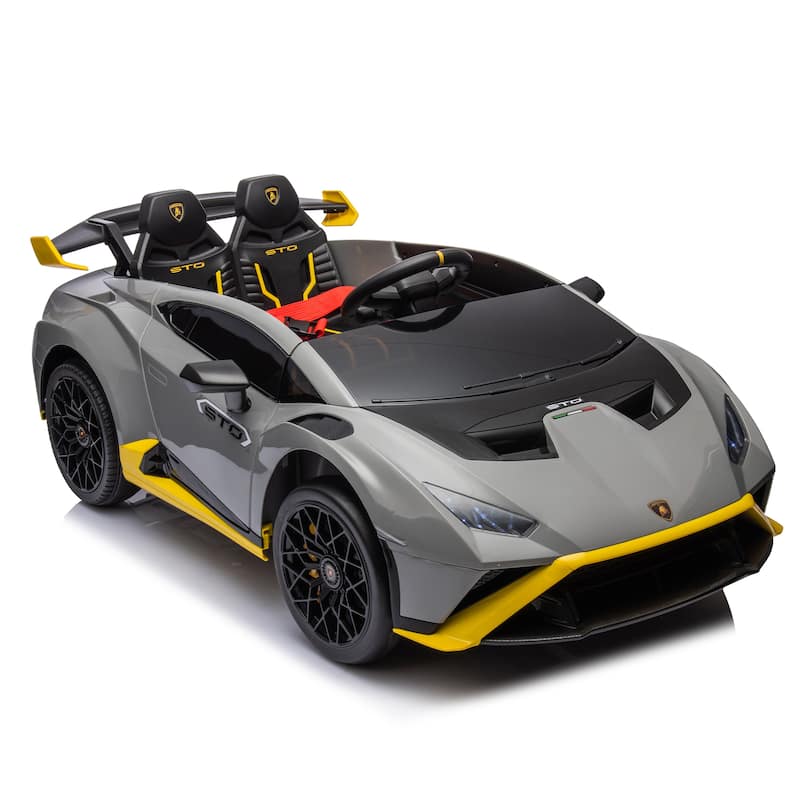 Dual-Drive Electric Ride-On Car with Remote Control, USB, Music, and 360° Spins
