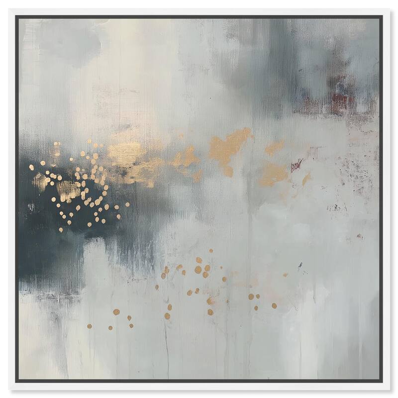 Silvered Hues and Gold II Canvas by Art Remedy - 20" x 20" - White