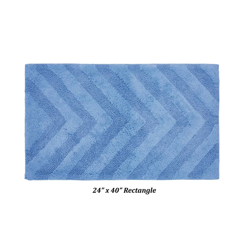 Better Trends Bathroom Rug 100% Cotton Tufted Water Absorbent Bath Rug for Shower, Sink Bath Mats Machine Wash Hugo Collection