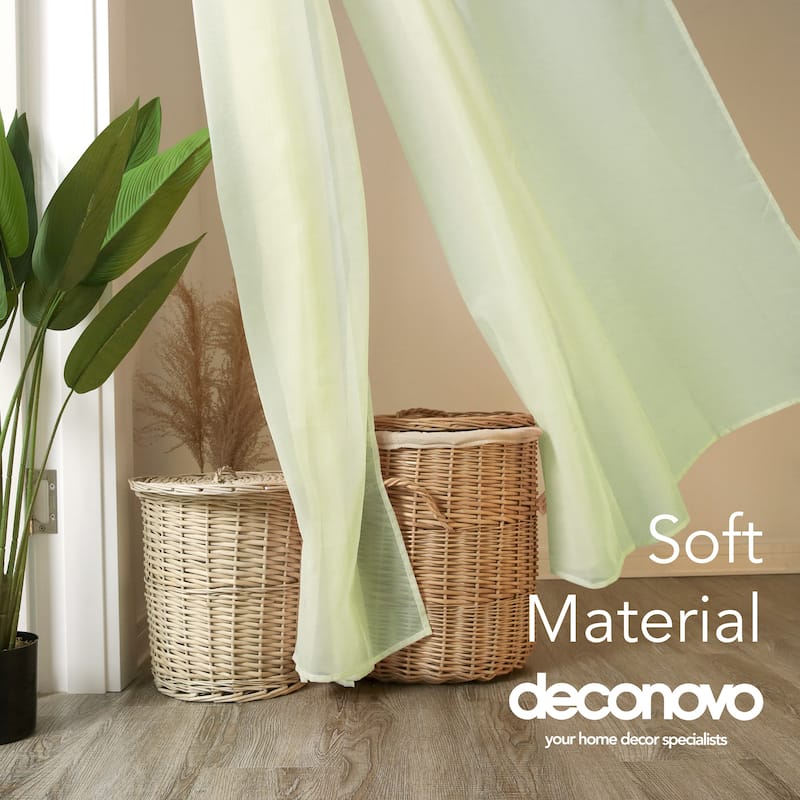 Deconovo Sheer Voile Curtain (2 Panel)