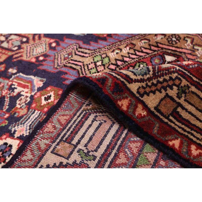 ECARPETGALLERY Hand-knotted Konya Anatolian Dark Navy Wool Rug - 3'7 x 16'5