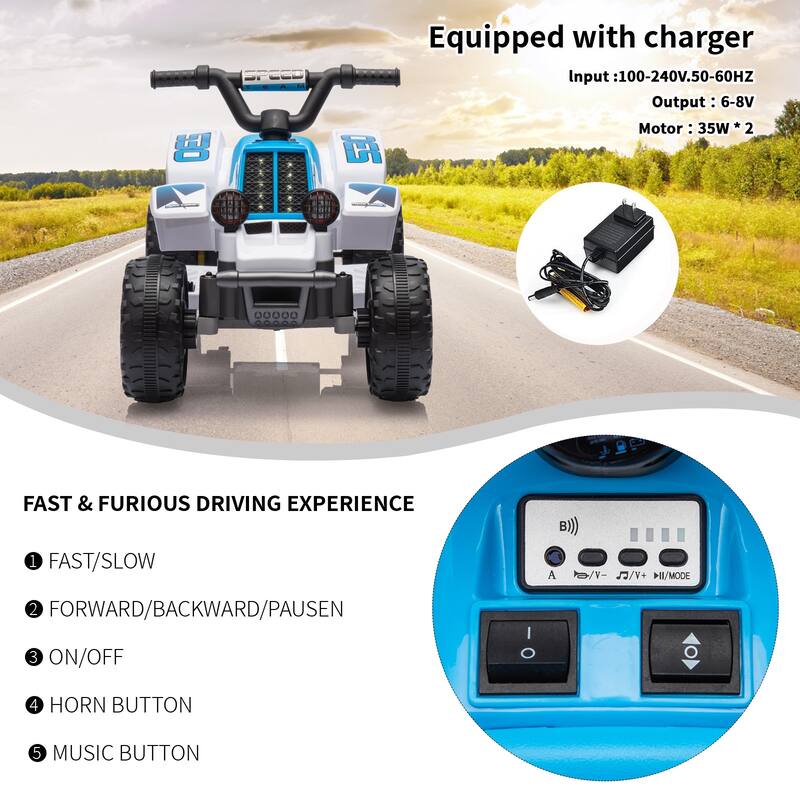6V Ride On Toy Car for Kids