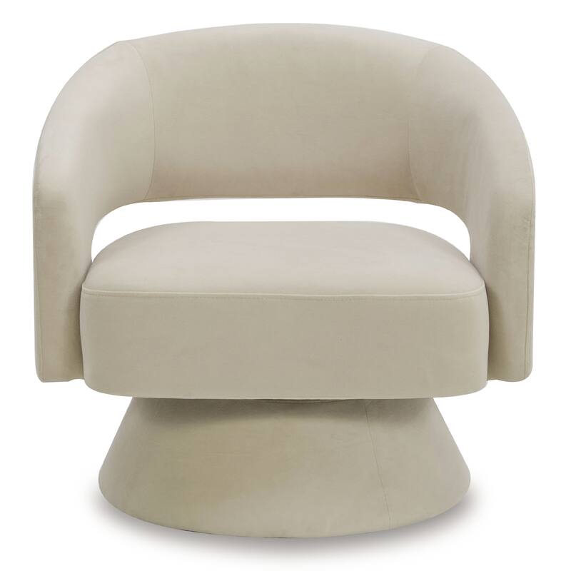 Spruce & Spring Jamie Swivel Fabric Accent Chair