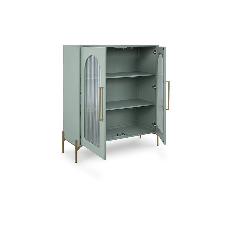 Signature Design by Ashley Adwen Light Green Accent Cabinet - 40" W x 16" D x 48" H