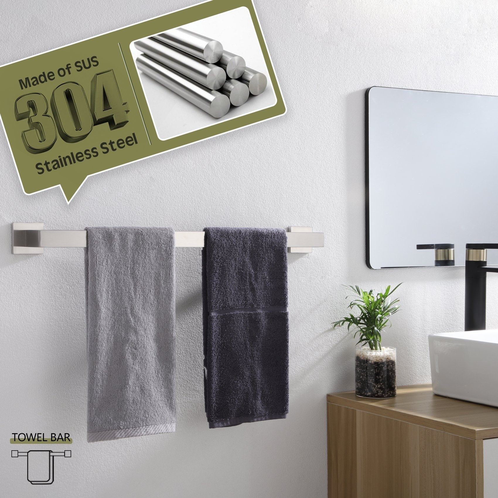20 inch on sale towel rack
