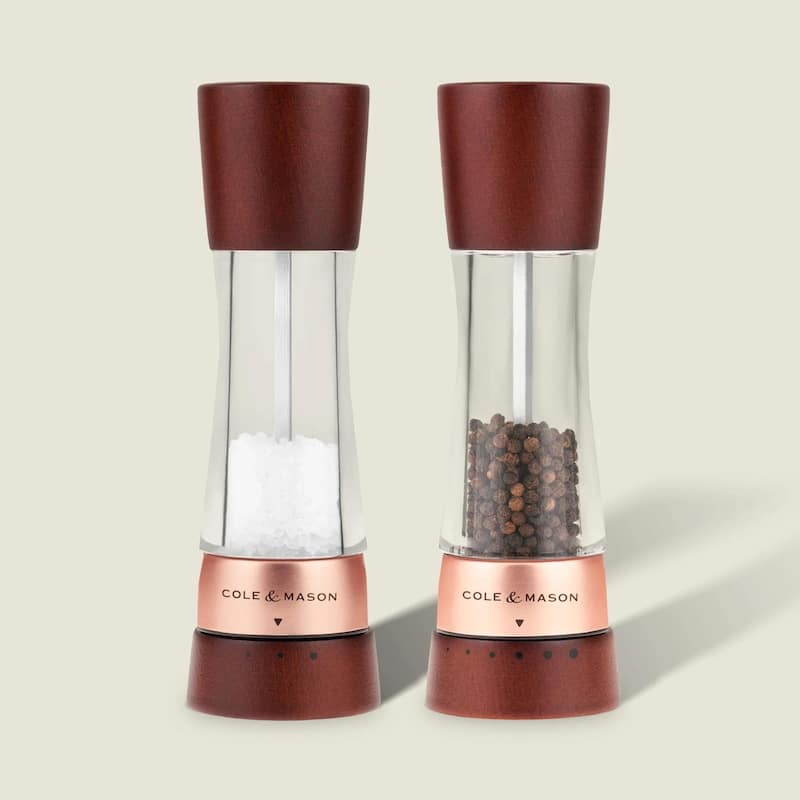 Cole & Mason Derwent Chestnut Rose Gold Pepper Mill 7.5"