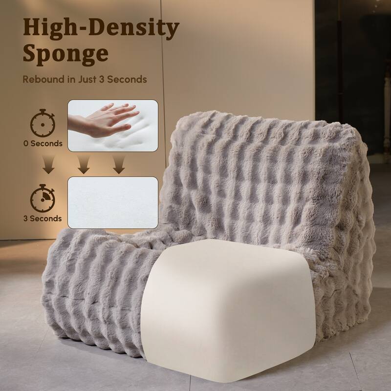 HOOOWOOO Lazy Floor Sofa Couch Corner Fireside Chair