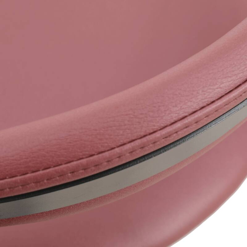 Upholstered Leather Bar Stool Accent Kitchen Chair Lume Collection Set of 2