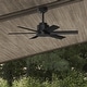 preview thumbnail 1 of 14, Hunter 44" Kennicott Outdoor Ceiling Fan with Wall Control, Damp Rated - Industrial, Contemporary, Transitional Matte Black
