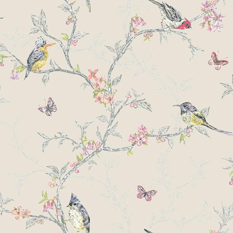 Phoebe Nature Trail Unpasted Wallpaper – 396in x 20.8in