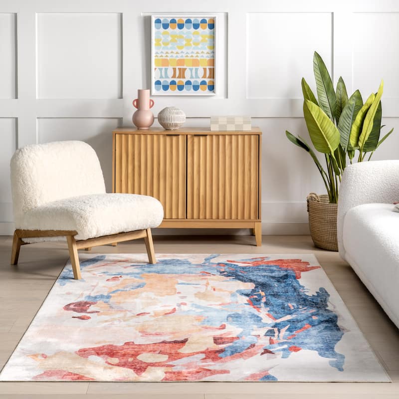 Nuloom Galia Abstract Washable Area Rug
