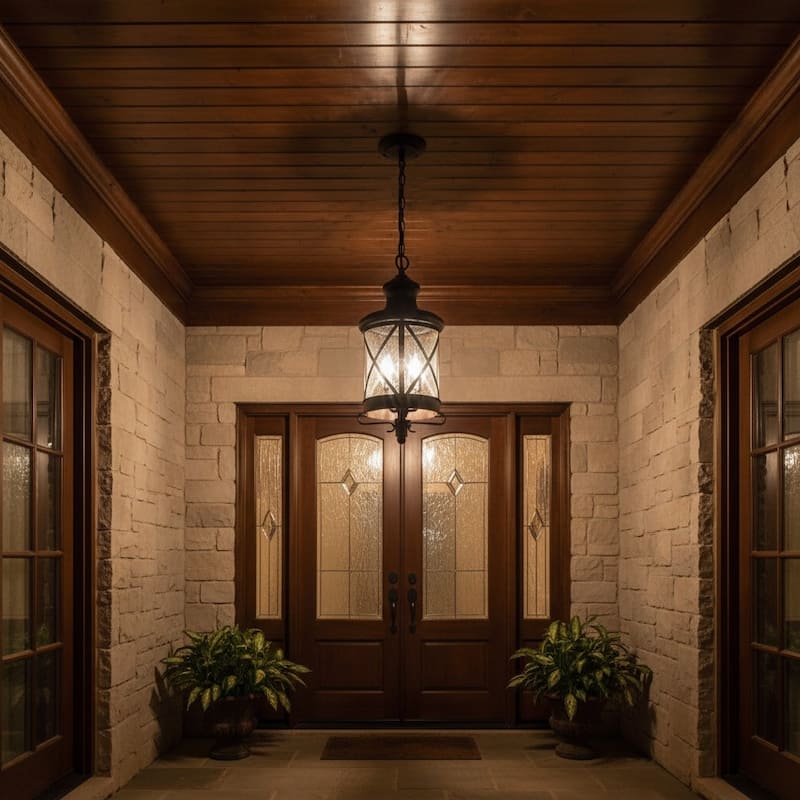 Taysom 3 Light Exterior Hanging Light in Oil Rubbed Bronze