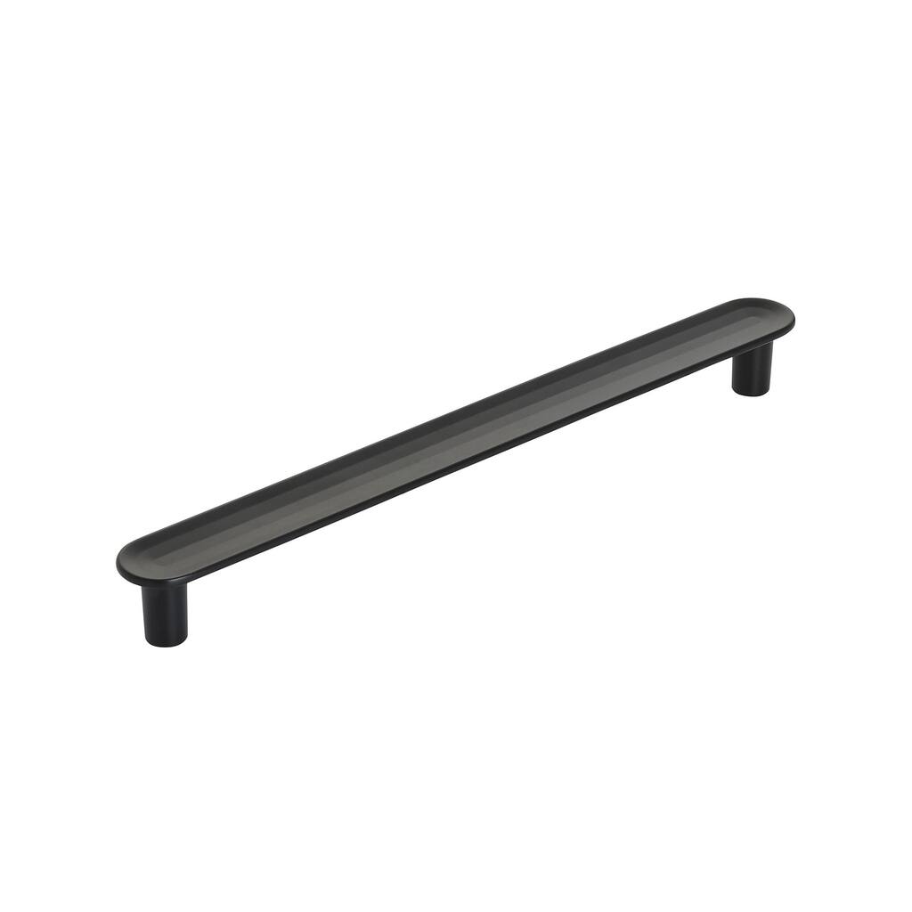 Concentric 6-5/16 in (160 mm) Center-to-Center Matte Black Cabinet Pull - 6.313