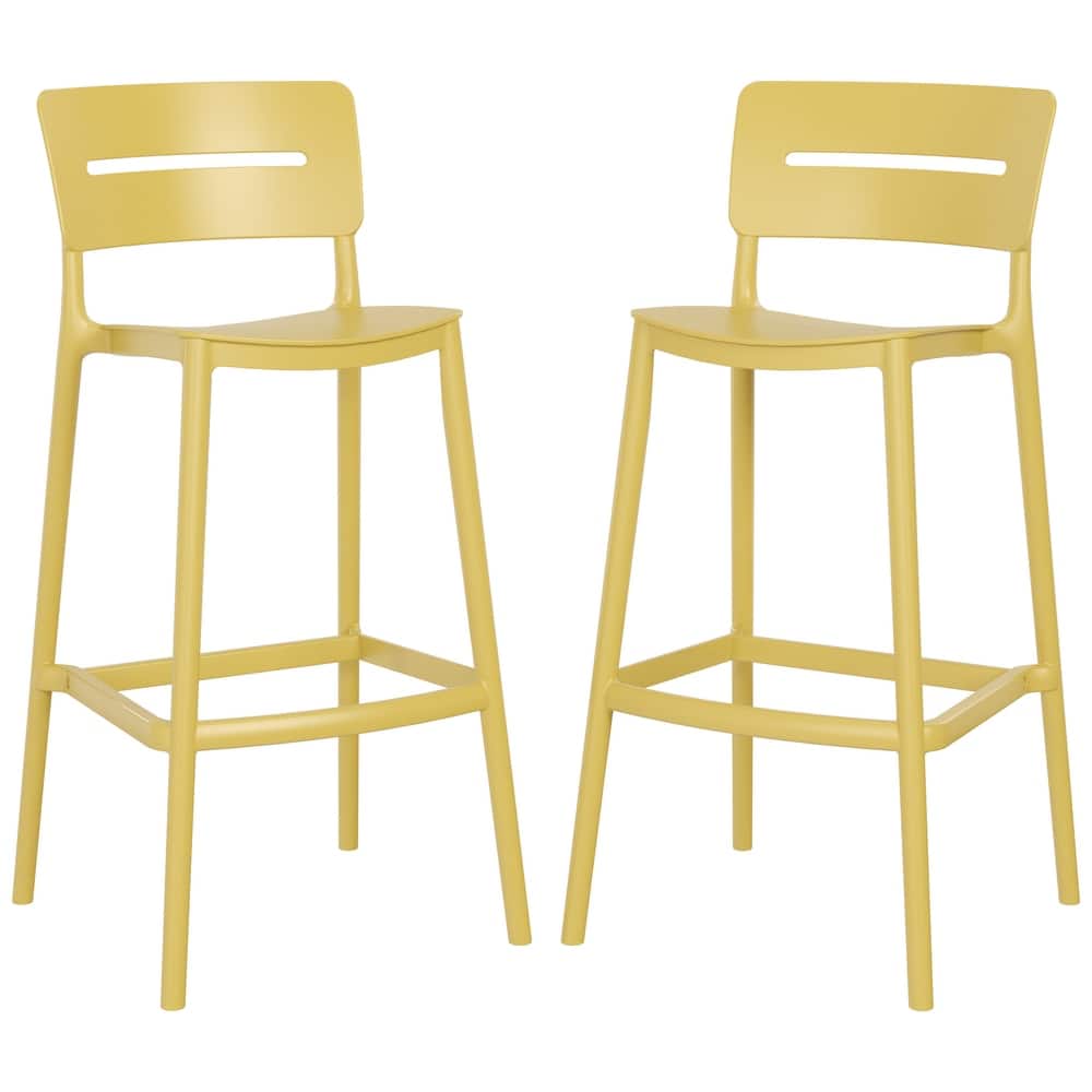 Frond and Form 29.5 Inch Outdoor Bar Stool (Set of 2)