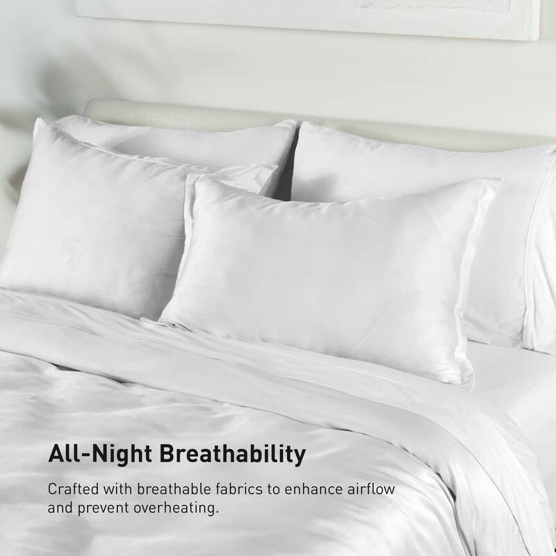 BEDGEAR Performance Duvet Cover and Sham Set - Moisture-Wicking Breathable Cooling Bedding