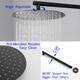 Clihome 5 Spray Patterns 12 in. Wall Mount Dual Shower Heads