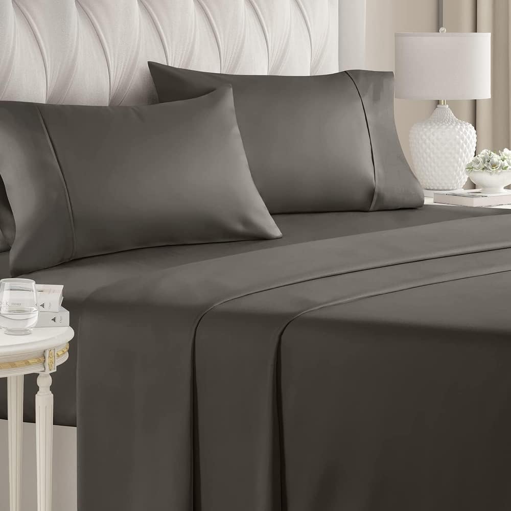 CGK Linens 400 Thread Count Deep Pocket Cotton 4 Piece Bed Sheet Set