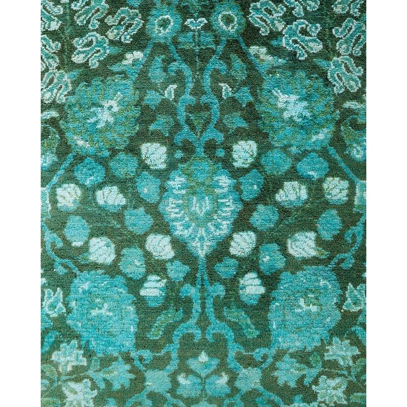 Fine Vibrance One-of-a-Kind Hand-Knotted Area Rug - Brown, 8' 2" x 10' 4" - 8' 2" x 10' 4"