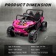 preview thumbnail 28 of 26, 12V Electric UTV Car Ride on Truck with Toy Storage Remote Control