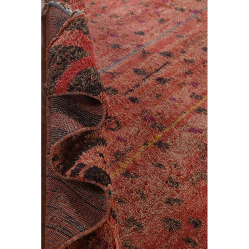 Moroccan Oriental Large Area Rug Handmade Wool Carpet - 11'4"x 19'5"