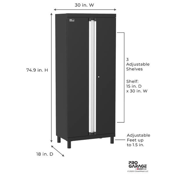 Shop Closetmaid Progarage 2 Door Steel Storage Cabinet Overstock 32352416