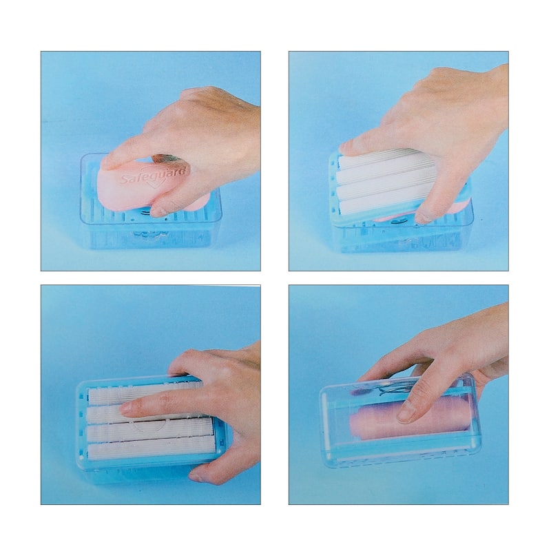 Soap Dish with Drain Multifunctional Soap Cleaning Storage Foaming Box