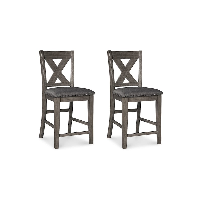 Signature Design by Ashley Caitbrook Gray 5-Piece Counter Height Dining Package
