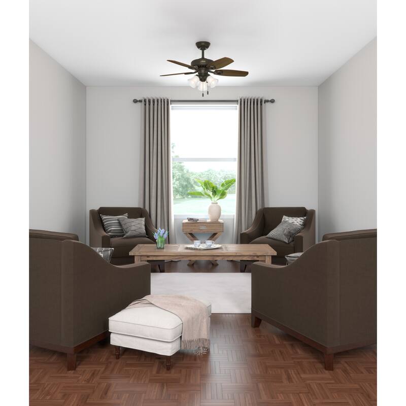 Hunter 42" Builder Ceiling Fan with LED Light Kit and Pull Chain