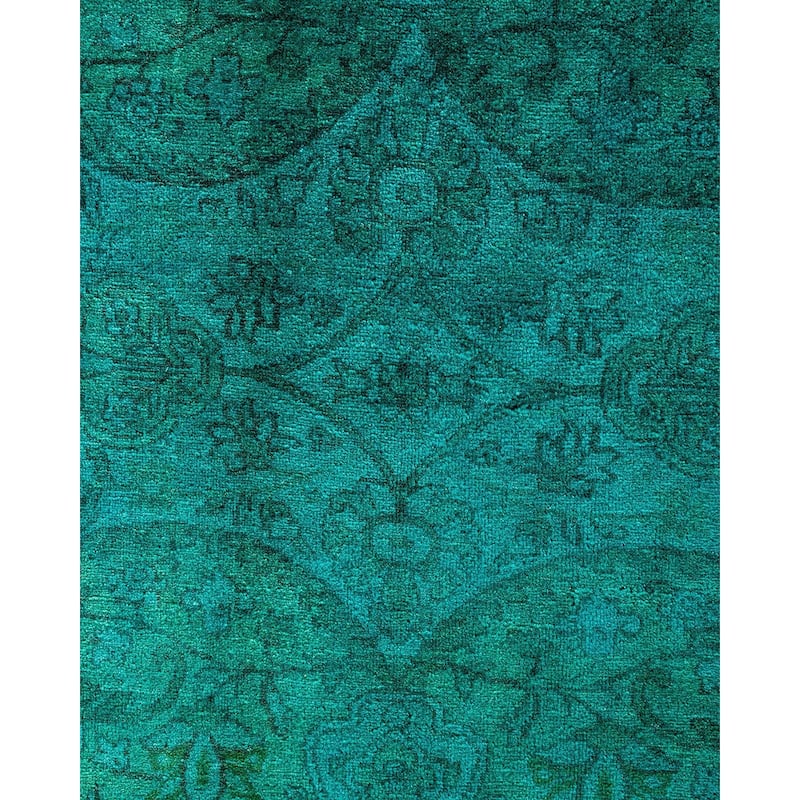 Contemporary Overdyed Wool Hand Knotted Area Rug - 8' 2" x 10' 2"