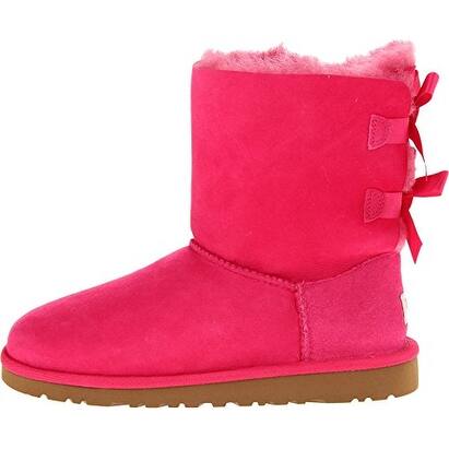 Shop Ugg Australia Girls Kids Bailey Bow Cerise Winter Boot 5