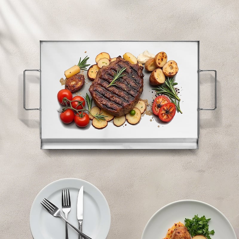 Flat Top Griddle Universal BBQ Grill Pan Cookware