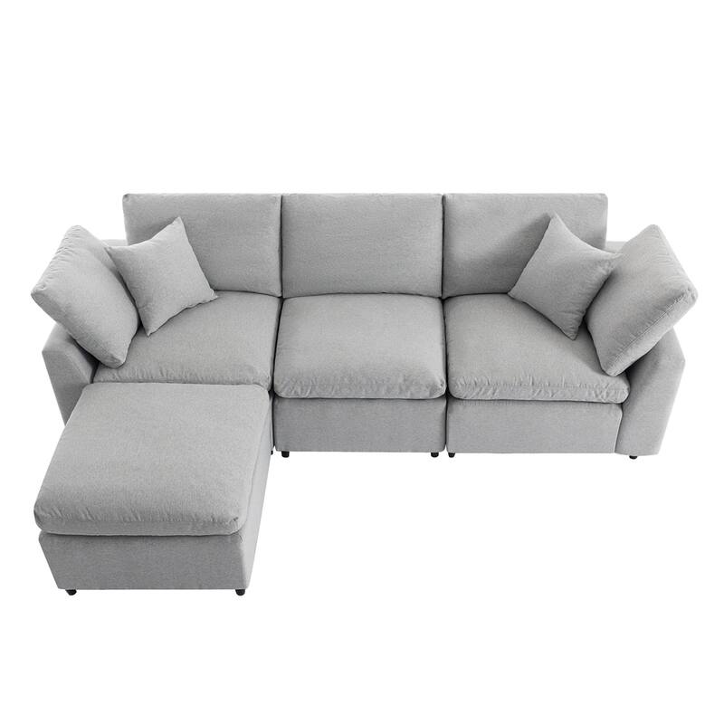 Convertible Sectional Sofa, L Shaped Couch with Reversible Chaise