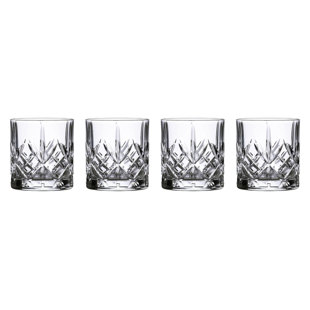 Classic Touch Set Of 6 Water Glasses With Clear Stem, 9.5h : Target