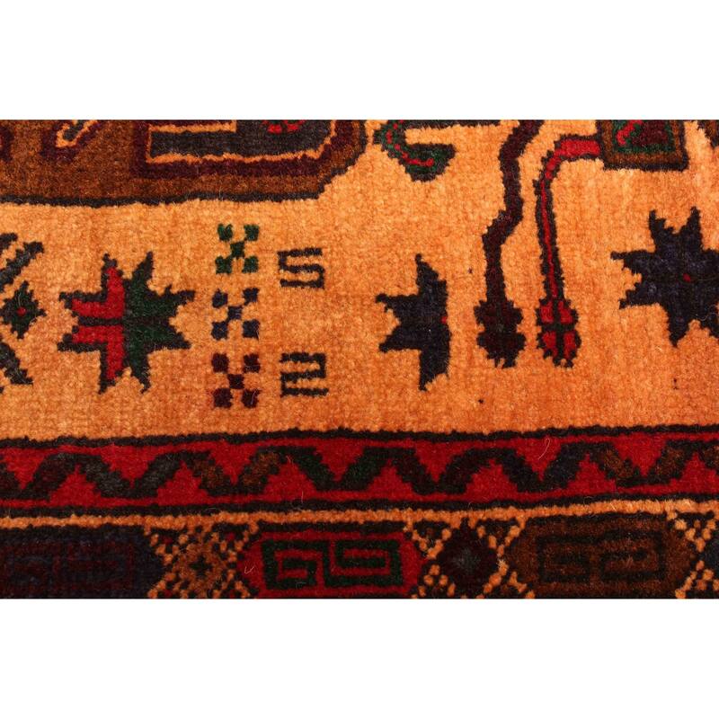 ECARPETGALLERY Hand-knotted Teimani Light Brown Wool Rug - 3'11 x 6'9